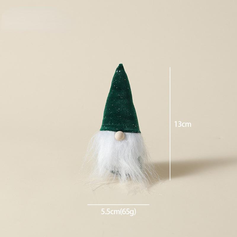 

Рождественские подарки с огнями Рождественские украшения Украшения для рабочего стола Зеленые безликие рождественские куклы Куклы-гоблины