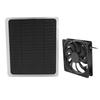 10W Solar Panel Fan Kit Lightweight Solar Charger Panel Fan for Greenhouse Pet House Tree House