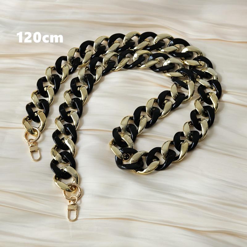 Neue Handy-Zubehör-Handy-Teile-Kette, Anti-Verlust-Universal-Schwarz-Gold-Schulter-Hals-Crossbody-Handy-Gurt-Hüllen-Ketten