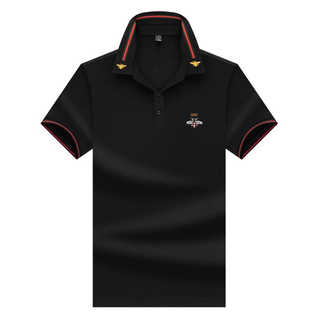 STORN Luxury Brand Quality Men's Polo Shirt Exquisite Bee Embroid Short Sleeve Summer Lapel T-Shirt Business Casual Trend Menswea Top