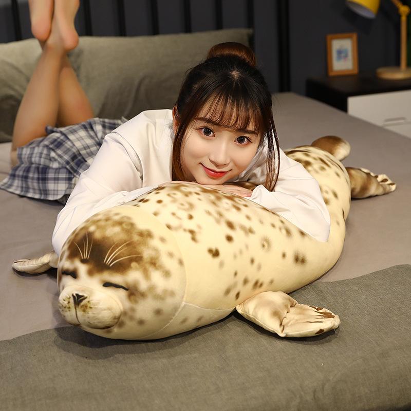 High Quality Simulated Sea Lion Plush Toy - Marine World Biological Small Sea Lion Cuddly Sleep Comforter Doll Gift