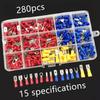 Insulated Terminal Block Set with Crimping Pliers 102/280Pcs Durable Electrical Connectors Kit for Home Car Repair