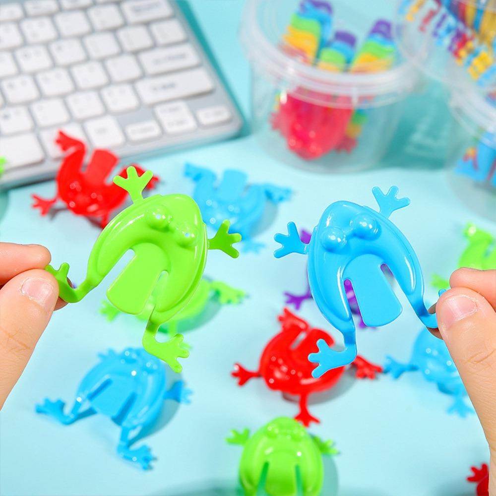 Color Random Jumping Frog Plastic Frog Toys Funny Funny Toys