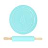Rolling Pin Pastry Baking Mat Large Silicone Rolling Pin Kneading Pad Baking Tool for Kitchen