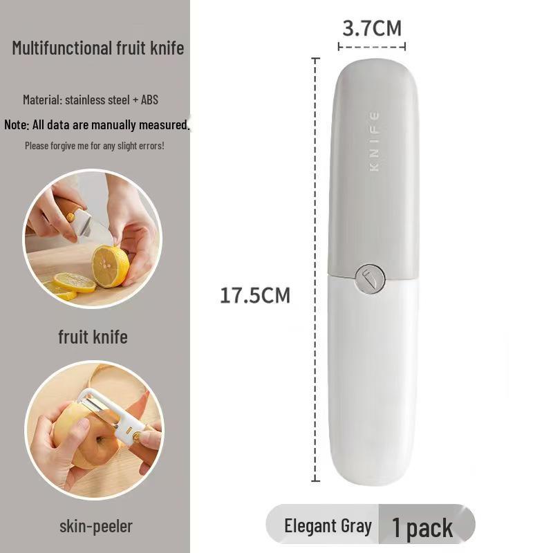 2-in-1 Portable Fruit Knife & Peeler for Dorm, Office, or Home