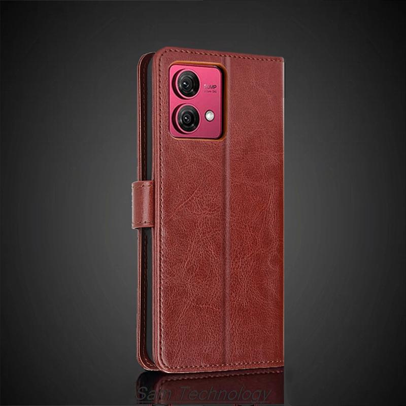 Card Holder Cover Case for Motorola Moto G84 Pu Leather Flip Cover Retro Wallet Phone Case for Moto G84 Business Fundas Coque