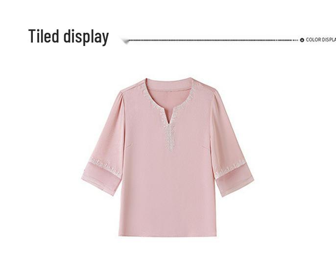 2026 Summer Stylish Slimming Elegant Versatile Seven-Sleeve Outerwear for Middle-Aged Women
