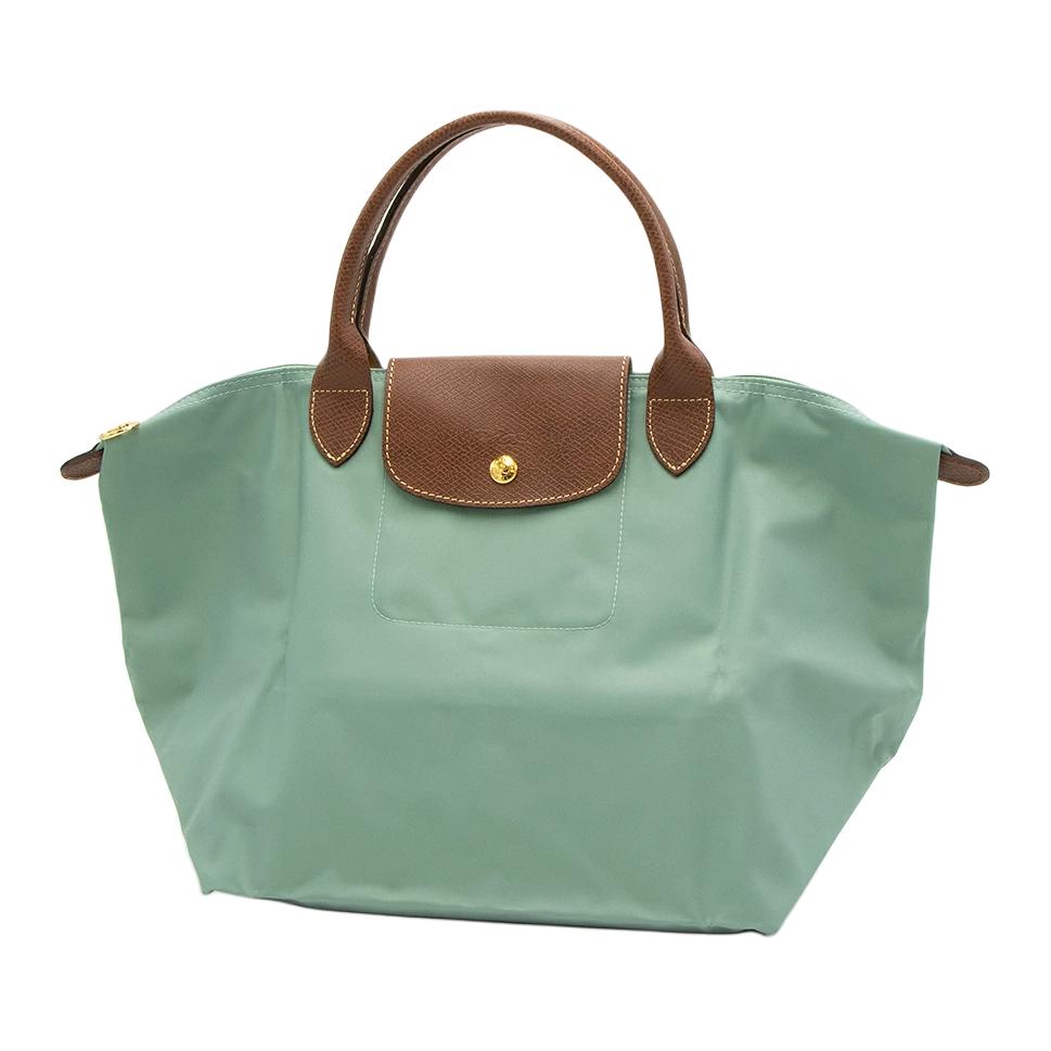 

Longchamp Le Pliage Logo Print Nylon Tote Bag Medium Women tote bags Green 1623089P99 Basic Set (Bag)
