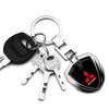 Car Accessories 3D Metal Key Rings Car Logo Emblems Keychain For Mitsubishi ASX Lancer Pajero Outlander L200 EVO Lancer EX