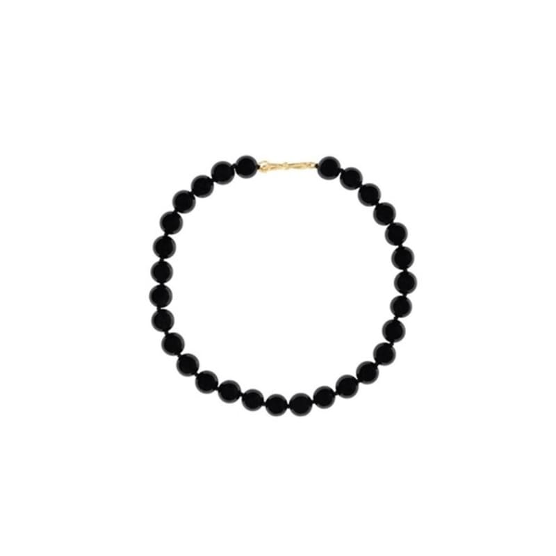 HOME OF HAI Black Stone Necklace