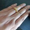 8MM Retro Titanium Steel Twist Bread Ring for Women