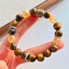 High-end, beautifully crafted, and high-quality natural tiger's eye and citrine bracelet with a unique design; supports re-inspection