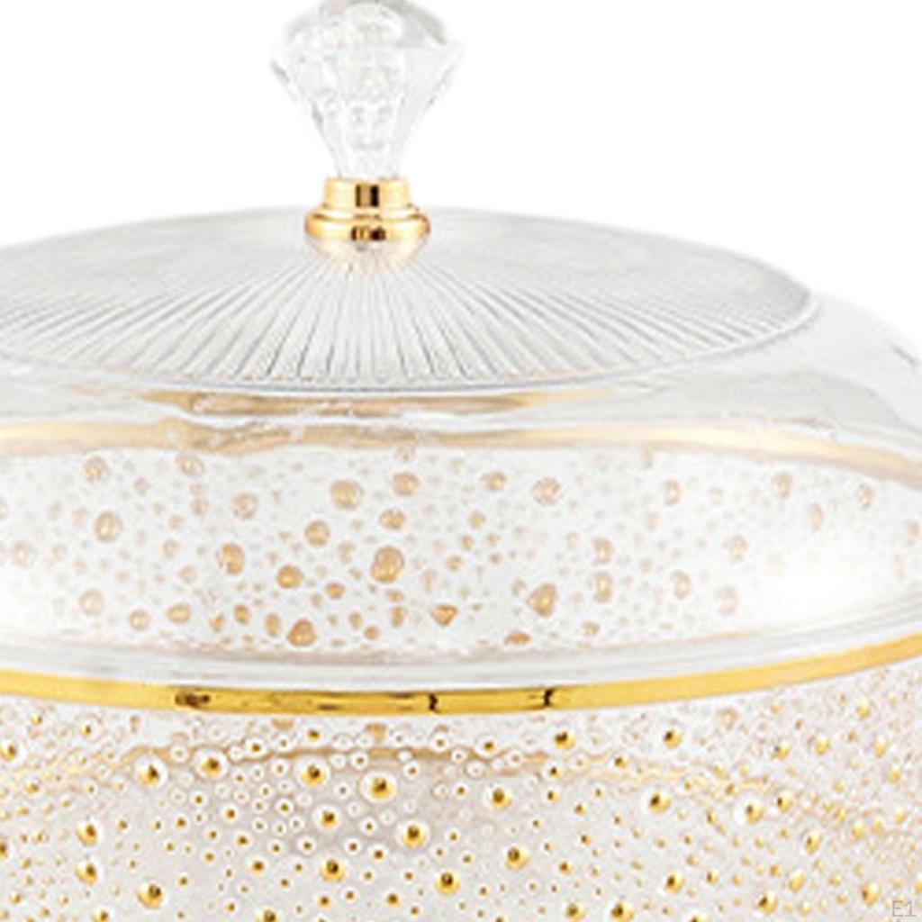 20 cm Vorspeisen-Fruchtplatte, Behälter, Lebensmittelaufbewahrung, Organizer für Trockenfrüchte, Nüsse mit Deckel,