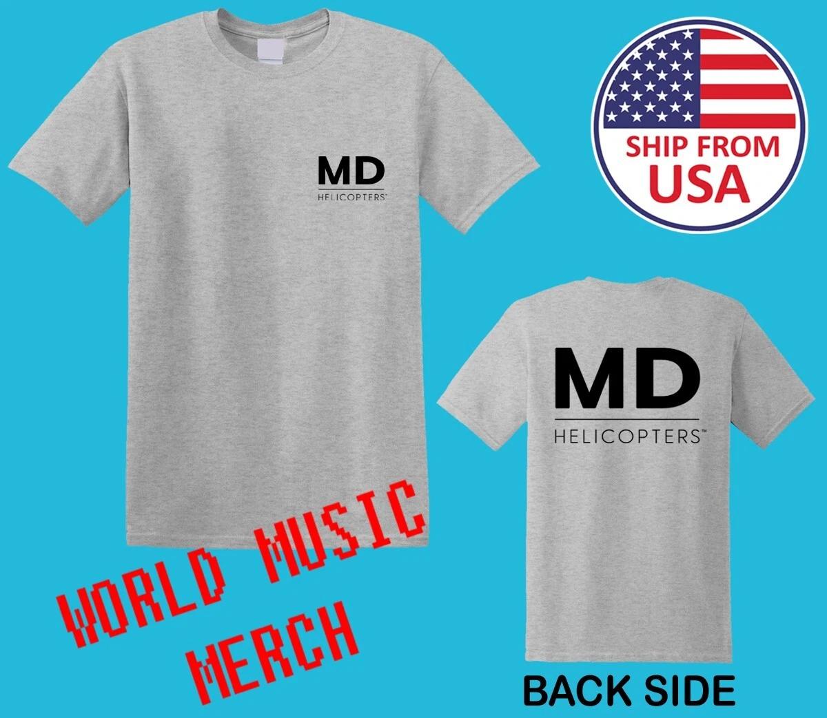 MD Helicopters Men s Grey Size S-5XL S