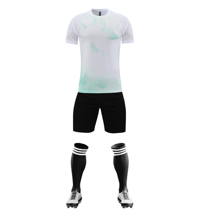Soccer Uniform Set Summer New Short Sleeve Shorts Competition Jersey Adult Boys And Girls Team Training Uniform 2303