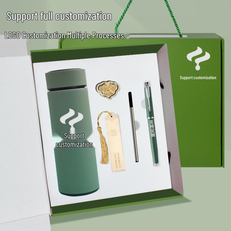 Custom Brass Bookmark Set - Premium Corporate Meeting Gift with Logo