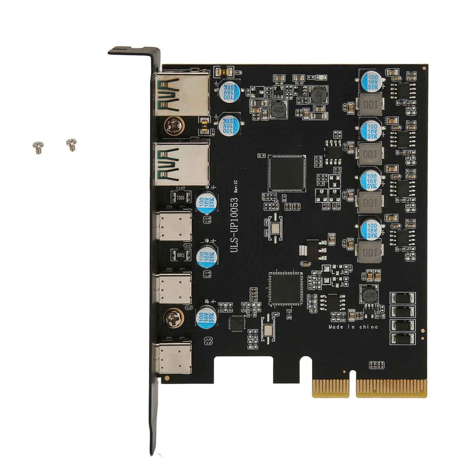 

PCIe to Type C Expansion Card High Speed USB3.2 20Gbps Driver Free PCI Express Host Card for