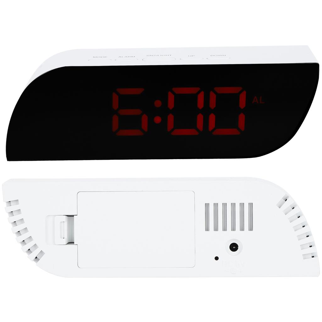 LED Digital Clock 12 24 Hour Conversion Adjustable Brightness Bedside Alarm Clock GHY 0801Red