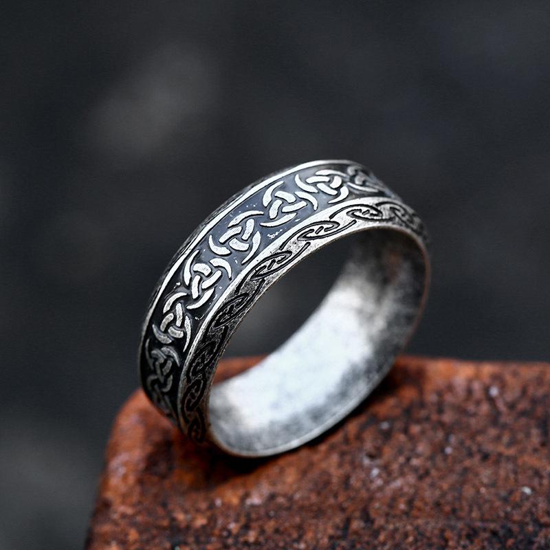 Beier Korean-Style Simple Titanium Steel Men's and Women's Retro Stainless Steel Rings Jewelry