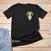 Artistic Pocket Big Horn Sheep Head Sketch Graphic T-Shirt Unisex T-shirt