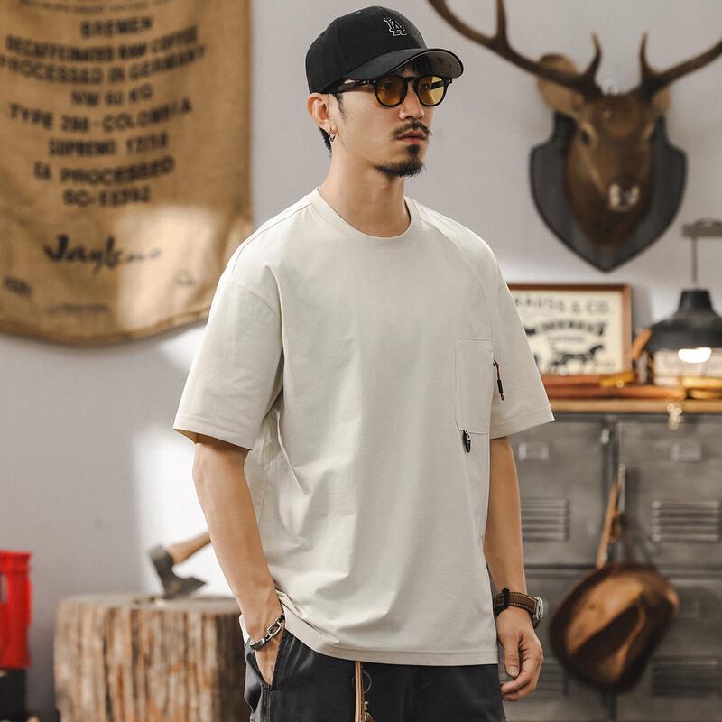 Jie Leinuo Men s Cool-Dry Loose Fit Short-Sleeve T-Shirt L