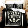 3D Print Peaky TV Blinders Bedding Set Bedroom Soft Modern Bedspreads Comefortable Kids Duvet Cover Quilt Cover And Pillowcase