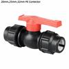 New Compression PE Quick Connector Poly 20mm 25mm 32mm Irrigation System Stop Tap HDPE Water Pipe Accessories Valve Fittings