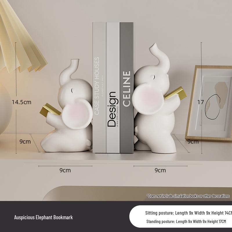 Panda Bookends for Kids' Room & Bookshelf Decoration
