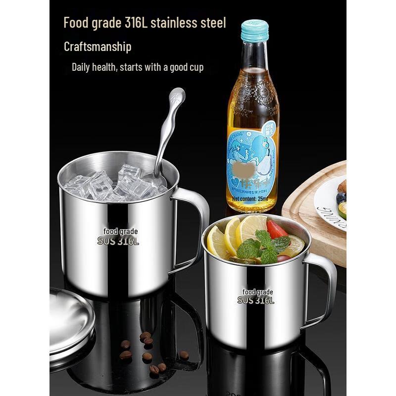 HANDUNYOU 304 Stainless Steel Kids Cup with Lid