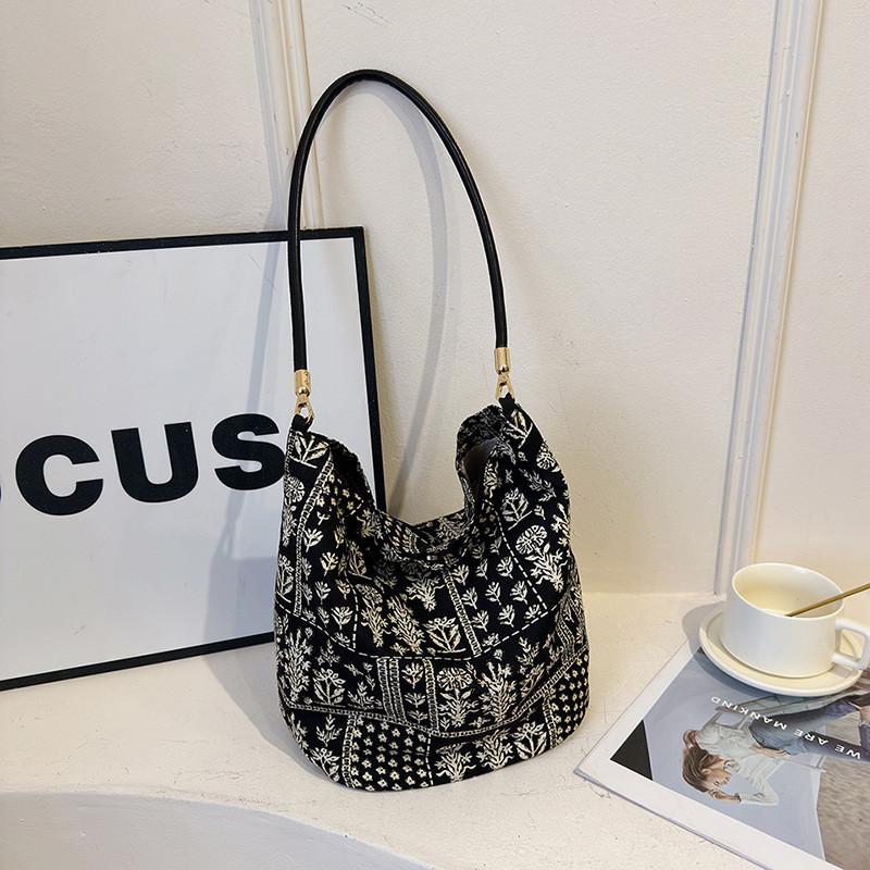 IELGY Ladies Bucket Bag Fashion Casual All-Match Pastoral Style Shoulder Bag