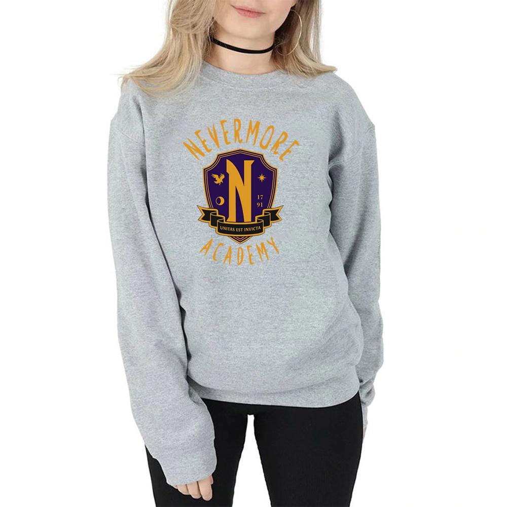 Hanorac unisex Vintage Nevermore Academy Hanorac Wednesday Addam Pulover Trendy Allan Poe Seria TV Addams Hanorac Wednesday
