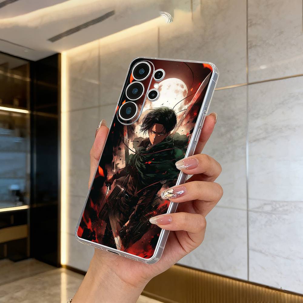 Etui Na Telefon Attack on Titan Eren Yeager Do Samsung S25,S24,S21,S22,S23,S30,Ultra,S20,Plus,Fe,Lite Przezroczyste Pokrowce