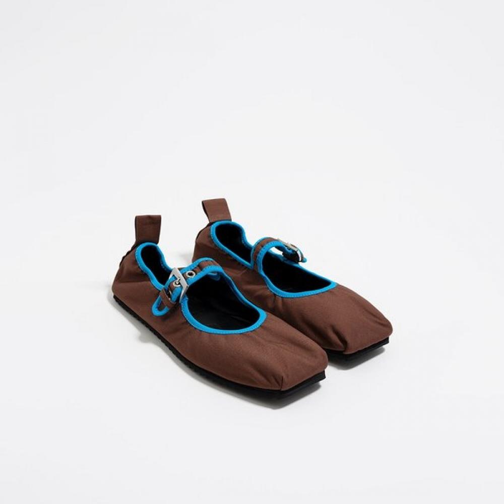 

Bimba Y Lola Brown Fabric Ballerina B256ais002dw4 Dark Brown/38