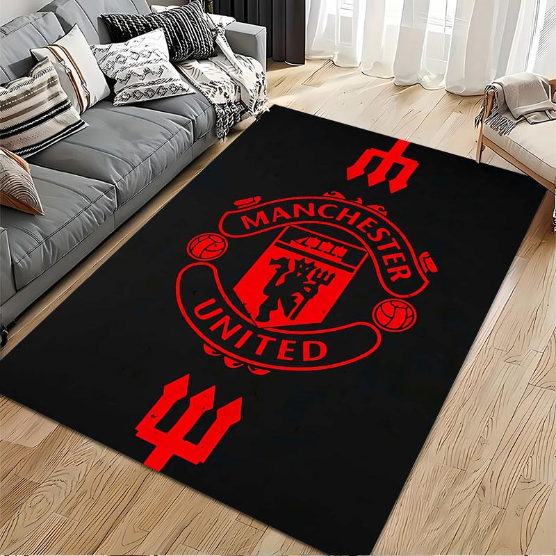 Manchester United Logo Carpet suitable as a non-slip mat for the living room or bedroom sofa