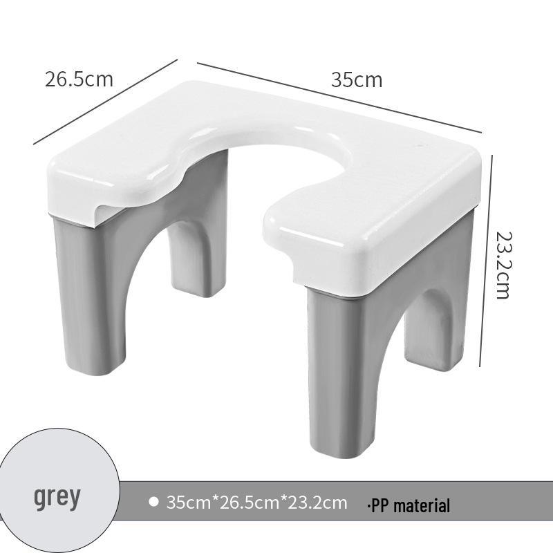 Modern Minimalist Anti-slip Thickened Plastic Commode Stool for Adults