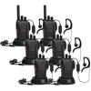 Talkie Walkie Professionnel Avec Oreillette Pour La Famille 6pcs Noir - Pofung