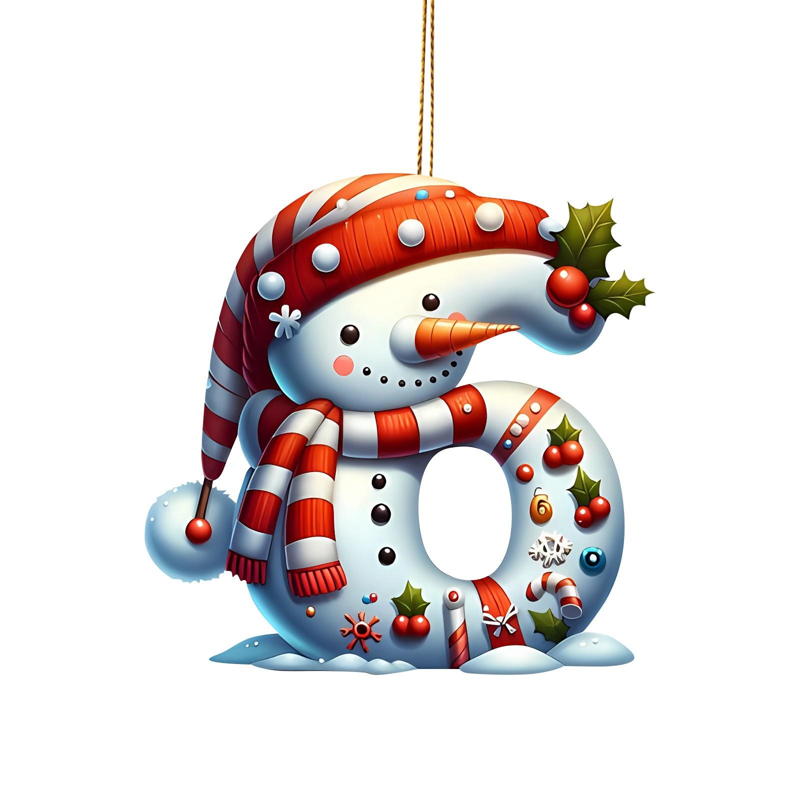 

2D Акриловые Плоские Рождественские Буквы Украшения Подвесные Рождественские Буквы Алфавита Для Подвески на Рождественскую Елку Рождественские Украшения One Size