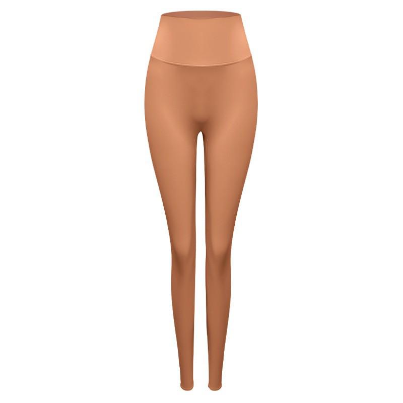 

Women s Nude Yoga Pants: Summer Slim High-Waist, Hip-Lifting Tights for Outdoor Fitness Large