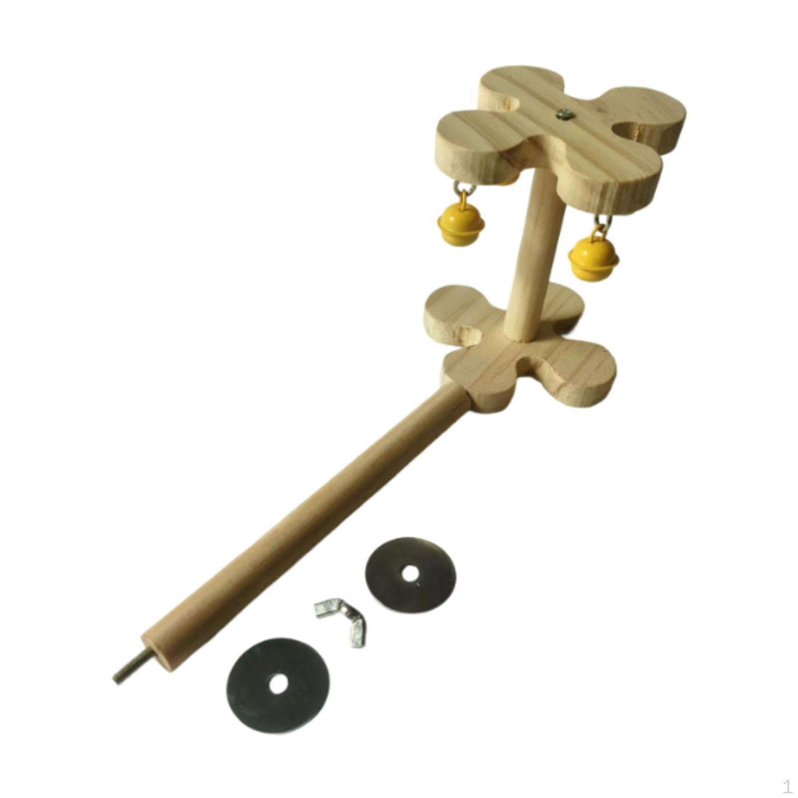 

Parrot Cage Toy with Bell Chewing Playing Hanging Perch Accessories for Cockatiels