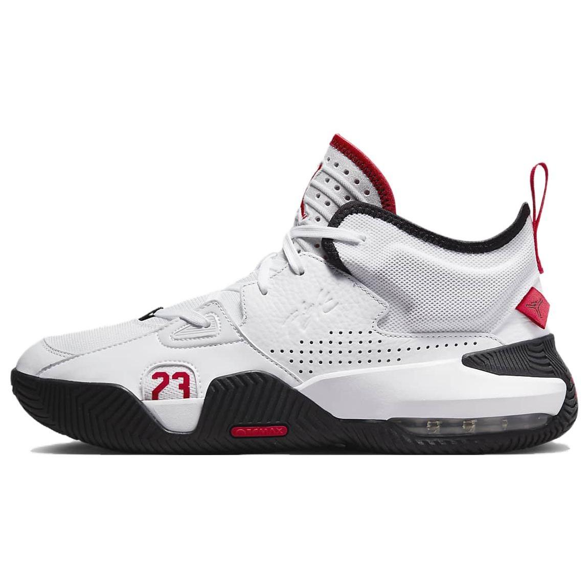 Air Jordan Stay Loyal 2  White University Red Black  Men s DQ8401-106 EU 42