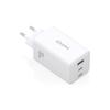 Cargador GaN AISENS ASCH-100W3P051-W 100W 2x USB-C PD/QC 1x USB-A QC Blanco
