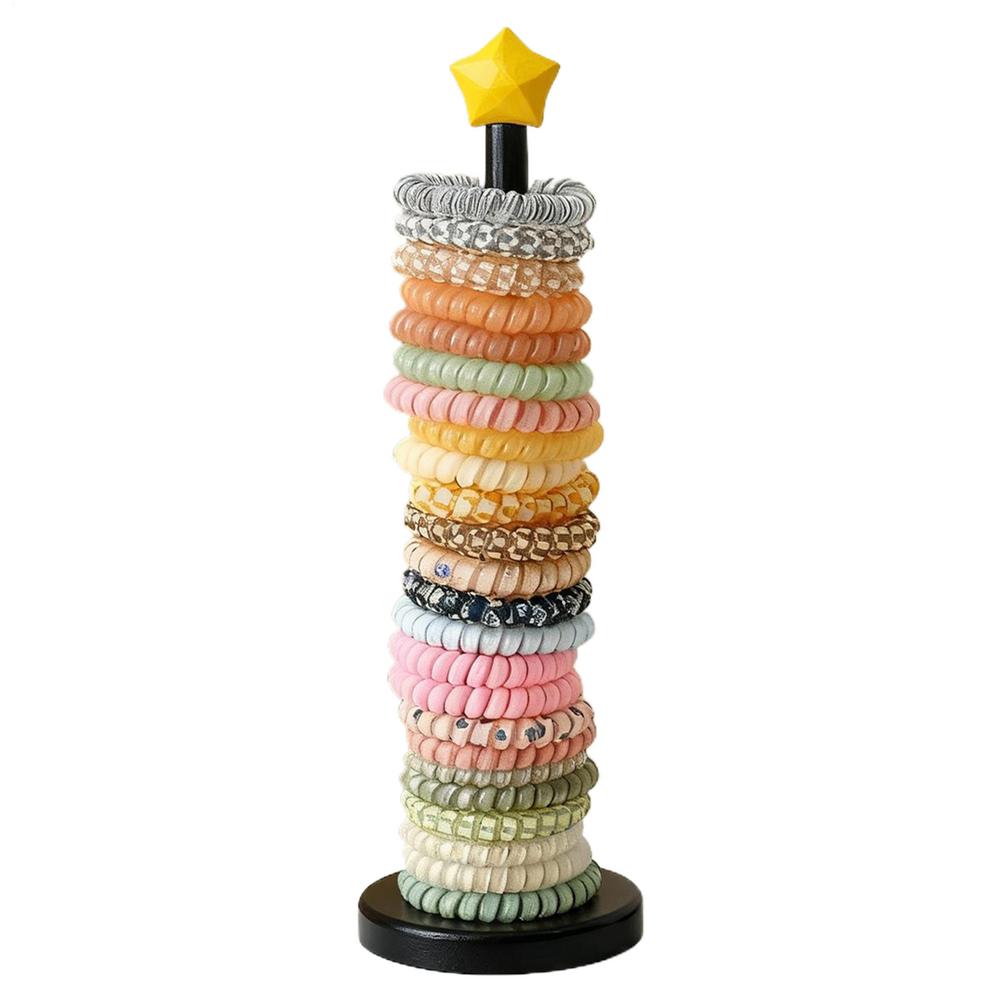 Hair Tie Storage Organizer Headband Storage Stand Non-Slip Hair Tie Holder For Dormitory Apartment Bathroom Bedroom Vanity 3160₽