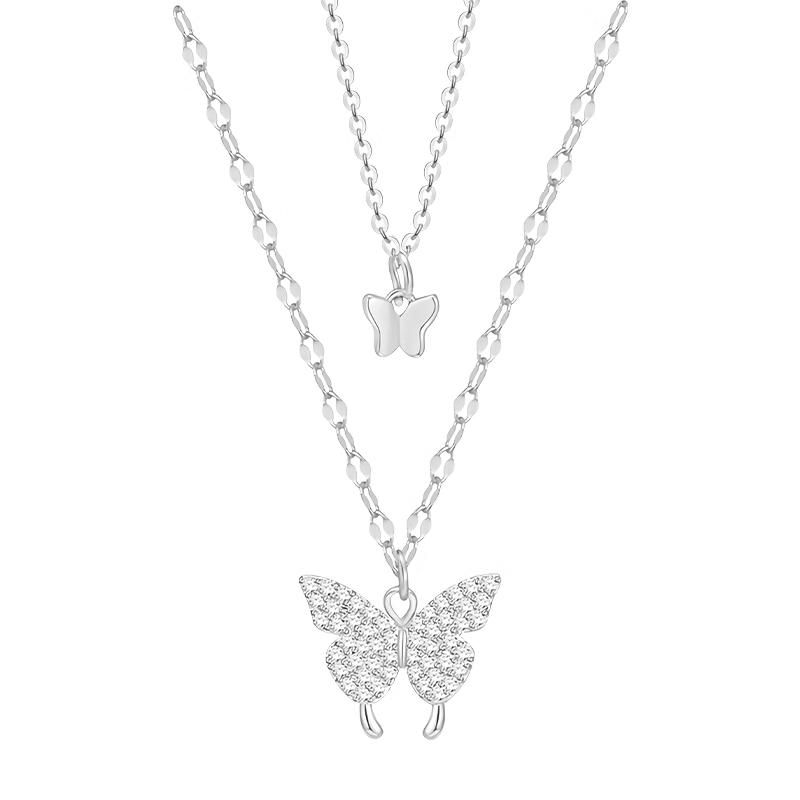 925 Silver Butterfly Pendant Necklace