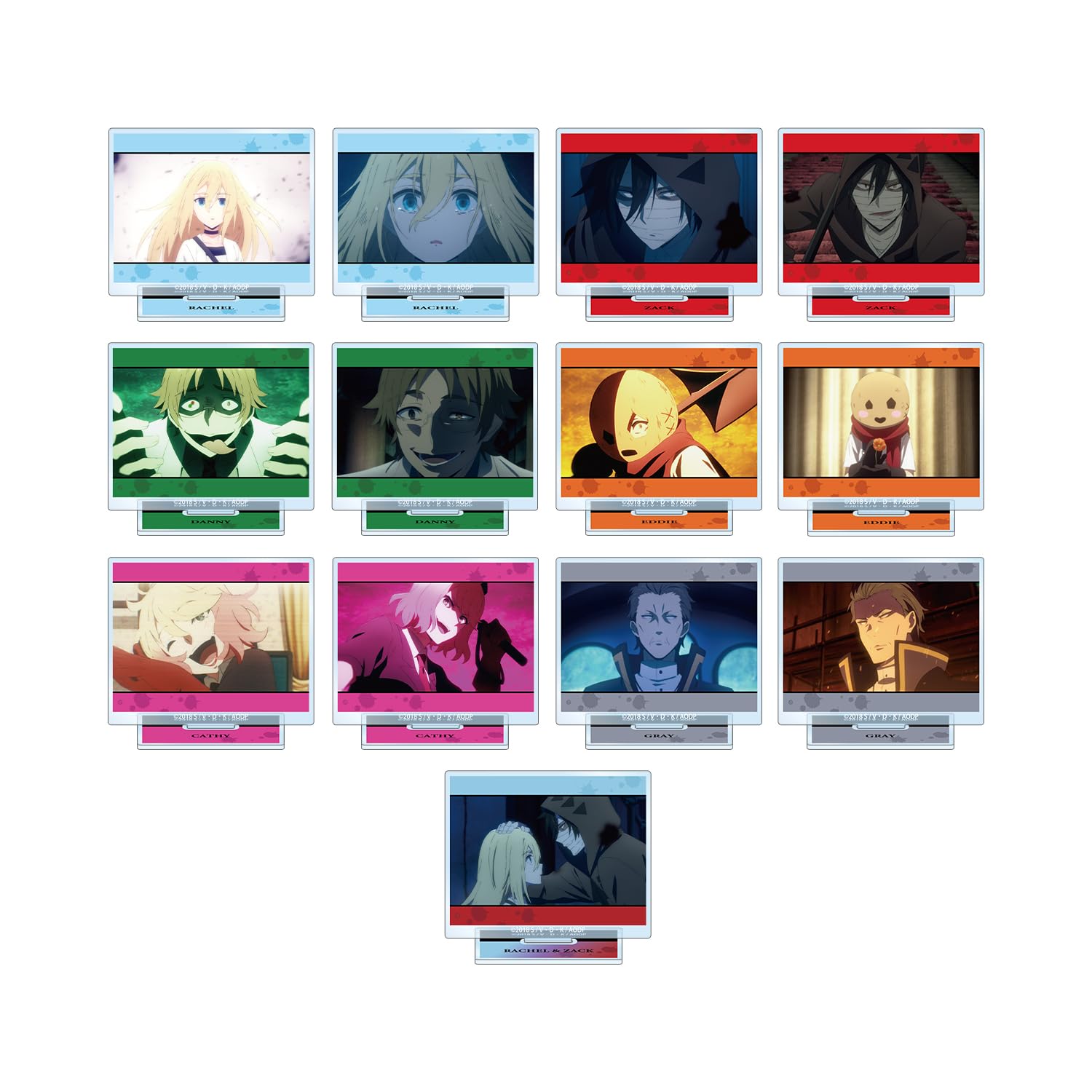 Angels of Death Trading Scene Acrylic Stands (Box of 13)