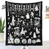 DIY Coloring Projects for Teens Halloween Blanket Throw Blanket with Ghost Patterns Color Your Artistic Bedroom Decor Accessories Own Washable Cozy