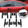 For Honda Civic 10th 2016- Car Sticker ABS Exterior Door Handle Bowl Cover Trim Carbon Fiber Accessories Vehicle Decoration