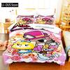 3D Printed Aggretsuko Retsuko Bedding Set Boys Girls Twin Queen Size Duvet Cover Pillowcase Bed Boys Adult Home Textileextile