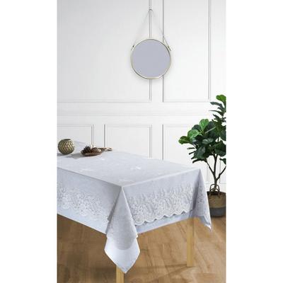 Bu teklifin arkasında bir sürpriz gizli Leke tutmaz her boyutta masa örtüsü - Masa Örtüsü + Üst Örtü Gri - Dikdörtgen Masa Örtüsü 150 x 220