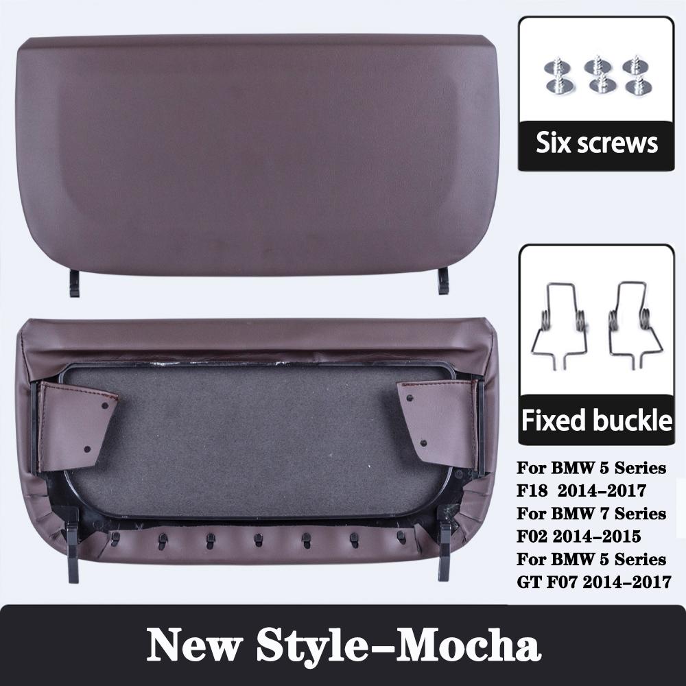 Car Seat Back Board for BMW F10 F07 F02 5 Series Rear Backrest Panel Part Leather Cover Leather Cover Storage Pocket