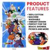 Dragon Ball Z Childrens/Kids Heroes Cotton Towel